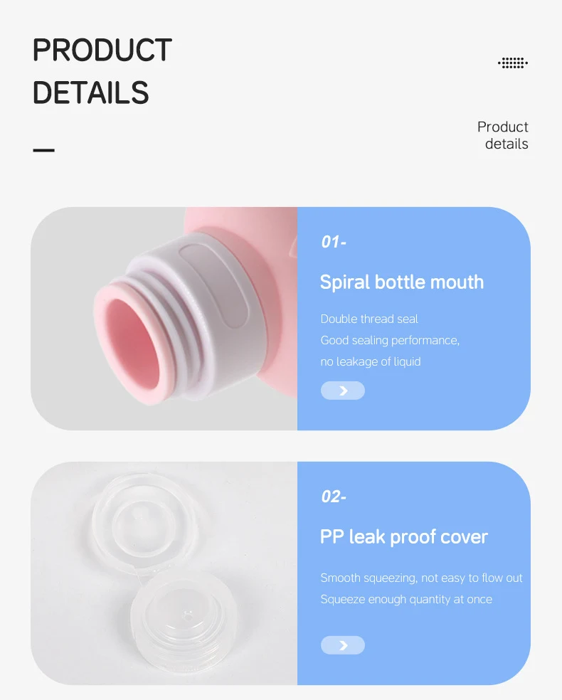 Cartoon Cute Pig Silicone Travel Cosmetic Bottle