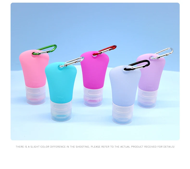 60ml Translucent Hole Shaped Silicone Travel Bottle