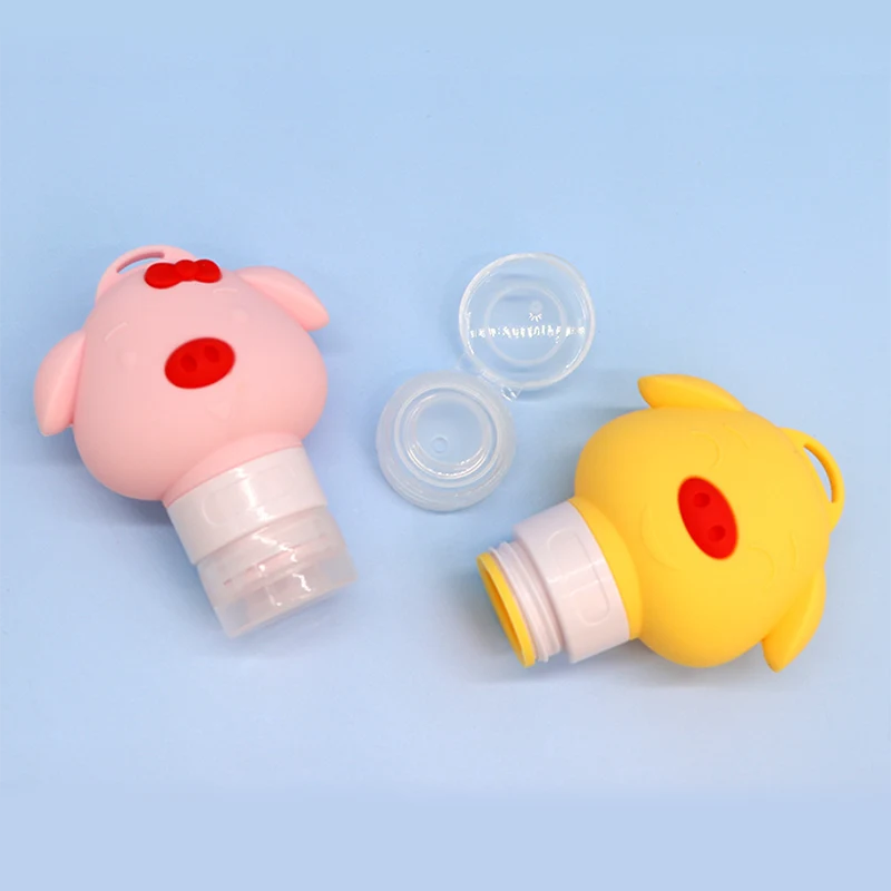 Cartoon Cute Pig Silicone Travel Cosmetic Bottle