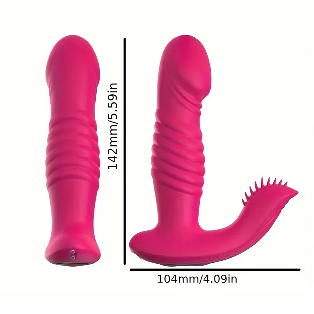 Dual head stimulation vibrator